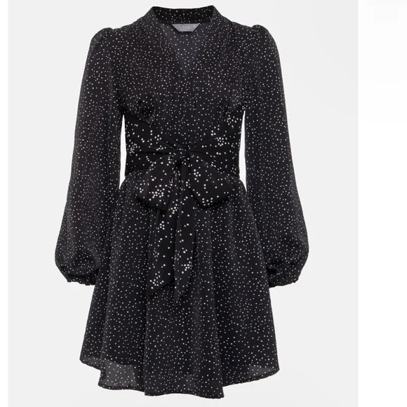 Lichi Bow Detail Polka Dot Mini Dress - Picture 3 of 8